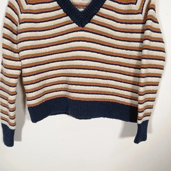 Madewell V-neck Multicolor  Striped Sweaters - Picture 6 of 13